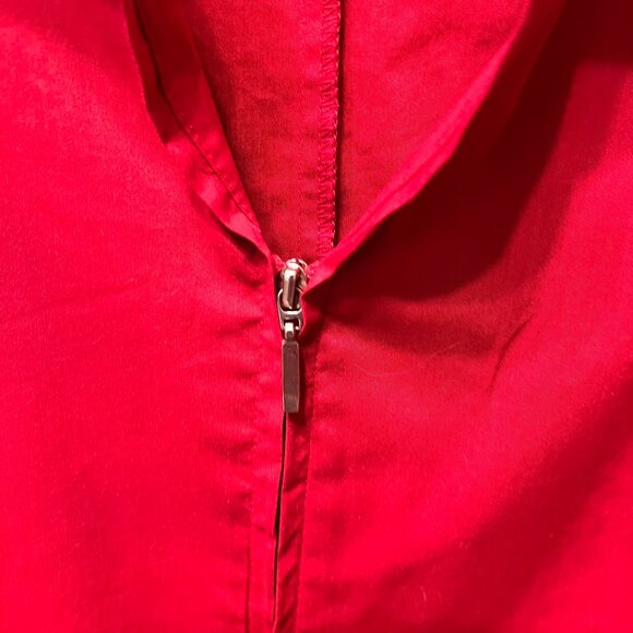 NOTATIONS SPORT Red Zip-Front Long Sleeve Shirt (Size 1X) - Picture 4 of 9